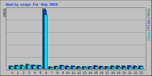 Hourly usage for May 2016