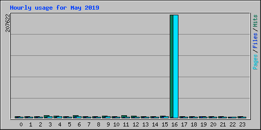 Hourly usage for May 2019