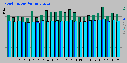 Hourly usage for June 2022