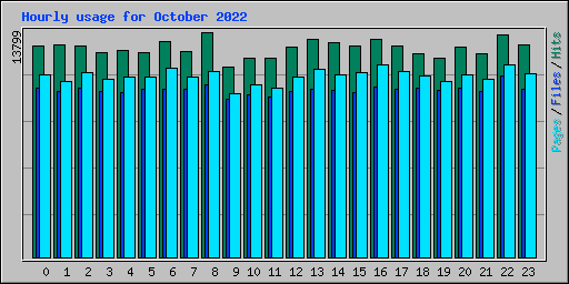 Hourly usage for October 2022