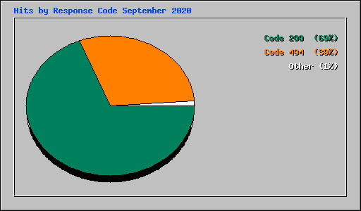 Hits by Response Code September 2020