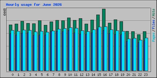 Hourly usage for June 2026