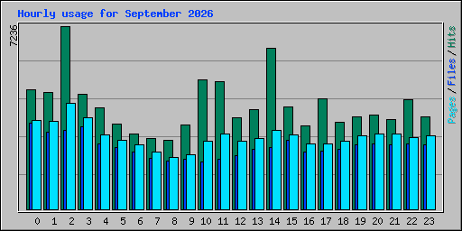 Hourly usage for September 2026
